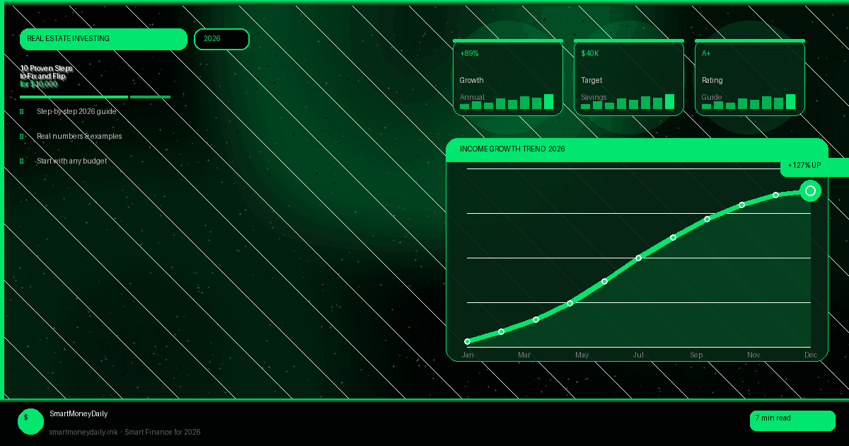 10 Proven Steps to Fix and Flip for $10,000 Profit in 2026: A Beginner's Guide to Real Estate Investing