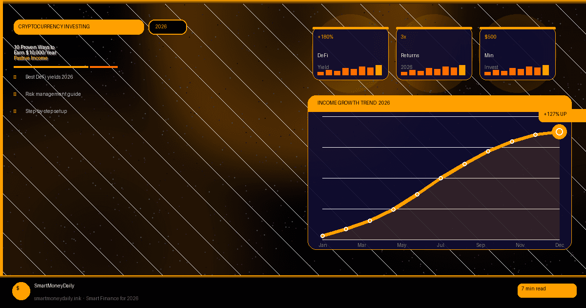 10 Proven Ways to Earn $10,000/Year Passive Income Staking Crypto in 2026