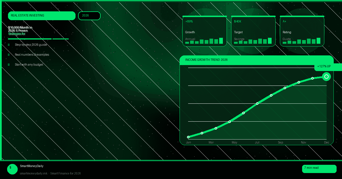 $10,000/Month in 2026: 5 Proven Strategies for Commercial Real Estate Investing vs Residential Properties