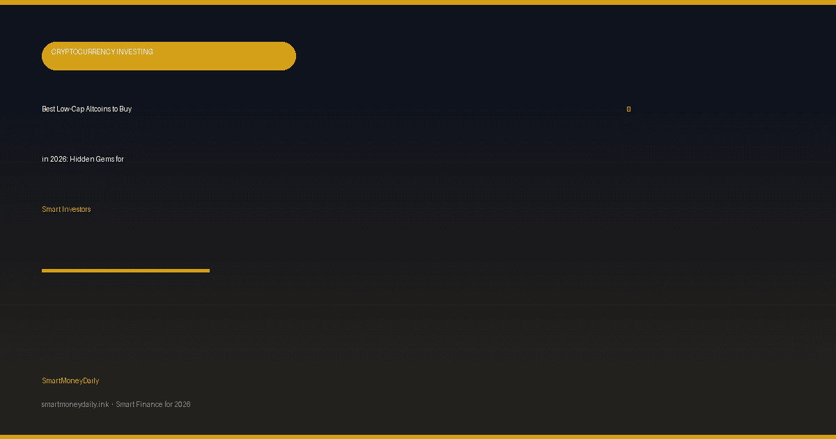 Best Low-Cap Altcoins to Buy in 2026: Hidden Gems for Smart Investors