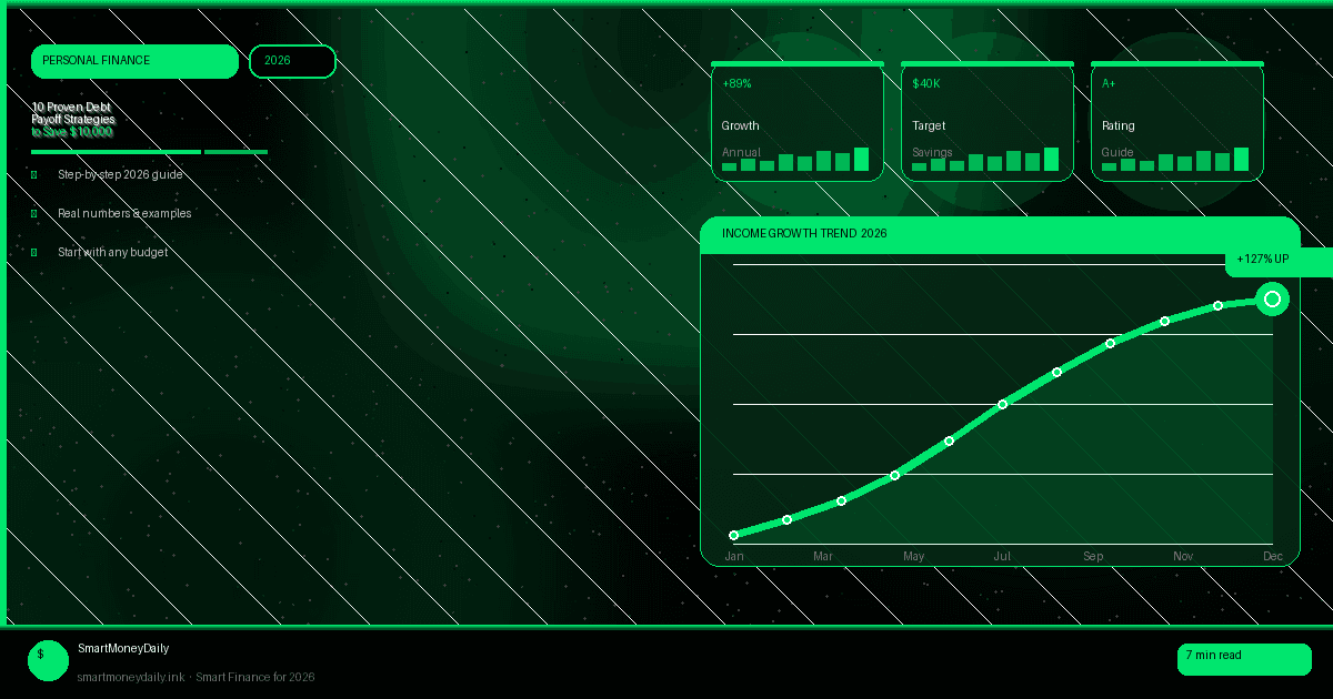 10 Proven Debt Payoff Strategies to Save $10,000 in 2026 Without Affecting Your Credit Score