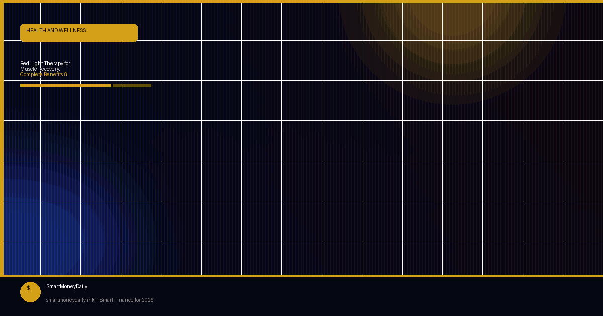 Red Light Therapy for Muscle Recovery: Complete Benefits & Science-Backed Guide