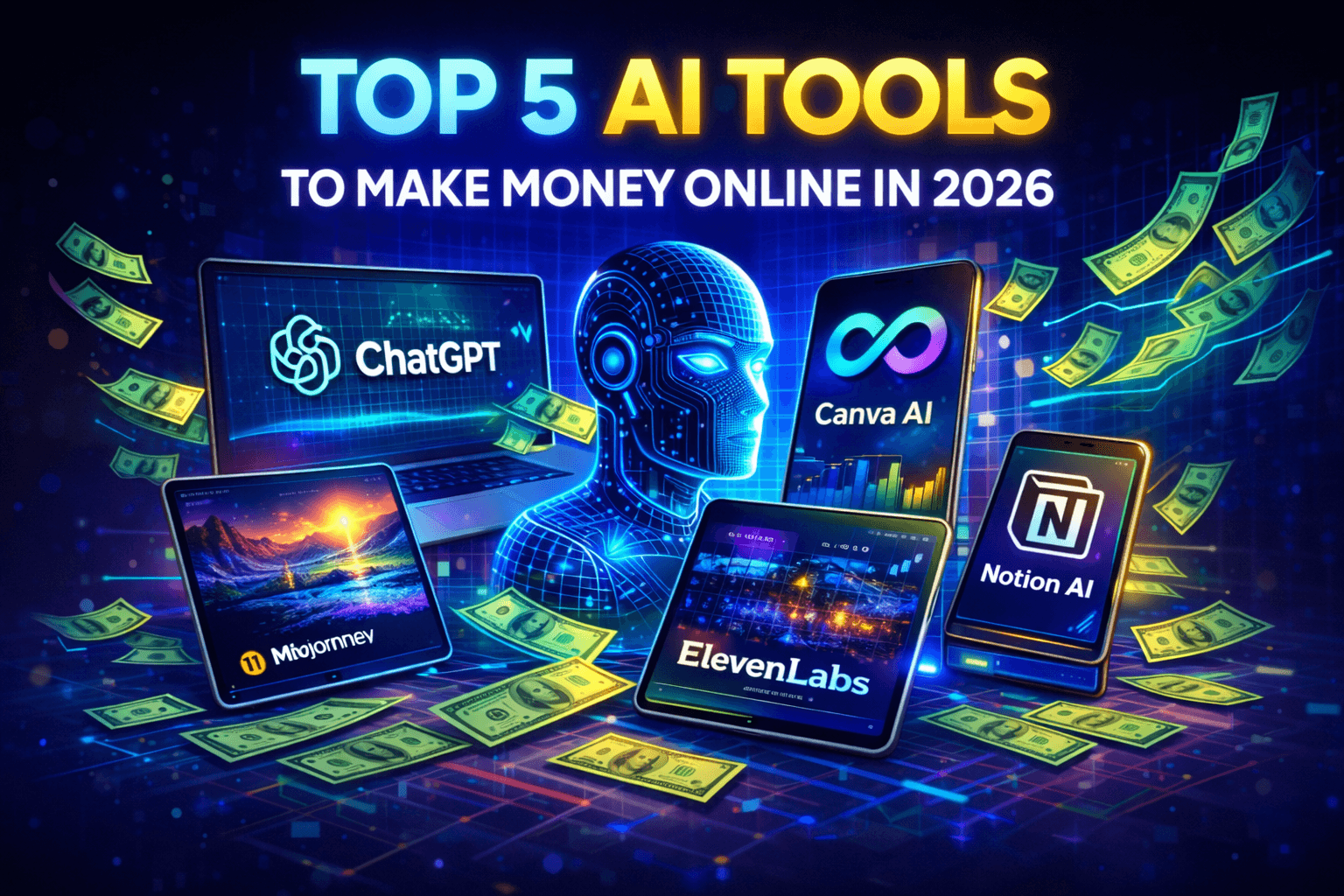 Title:
Top 5 AI Tools to Make Money Online in 2026
